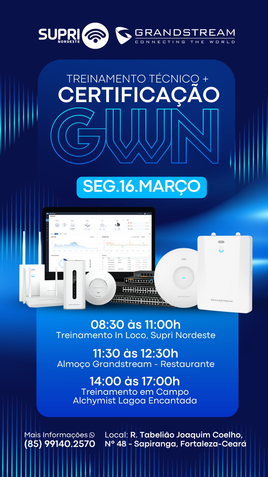 Capa do treinamento Treinamento Técnico + Certificação GWN